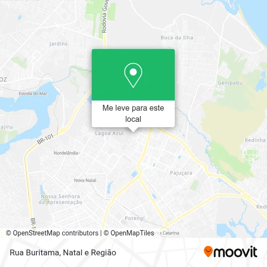 Rua Buritama mapa