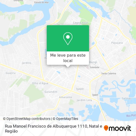 Rua Manoel Francisco de Albuquerque 1110 mapa