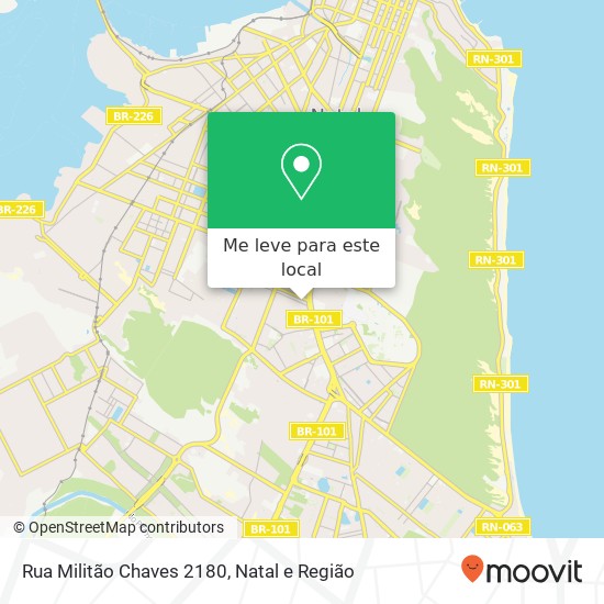 Rua Militão Chaves 2180 mapa