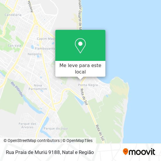 Rua Praia de Muriú 9188 mapa