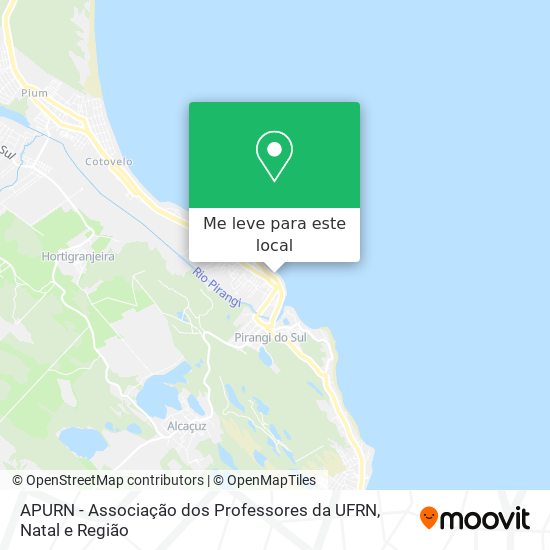 APURN - Associação dos Professores da UFRN mapa
