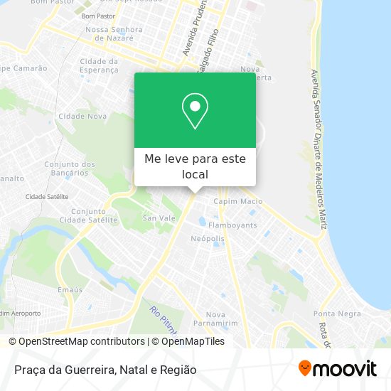 Praça da Guerreira mapa