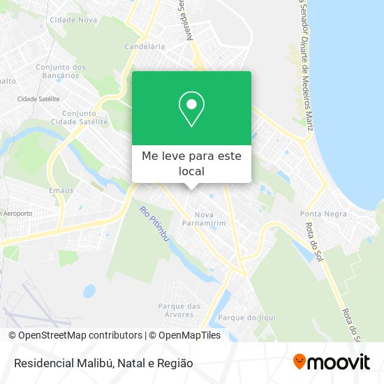 Residencial Malibú mapa