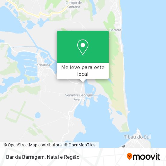Bar da Barragem mapa