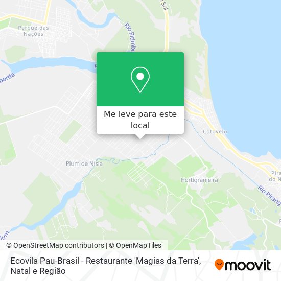 Ecovila Pau-Brasil - Restaurante 'Magias da Terra' mapa