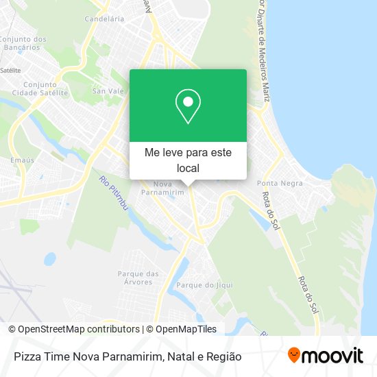 Pizza Time Nova Parnamirim mapa