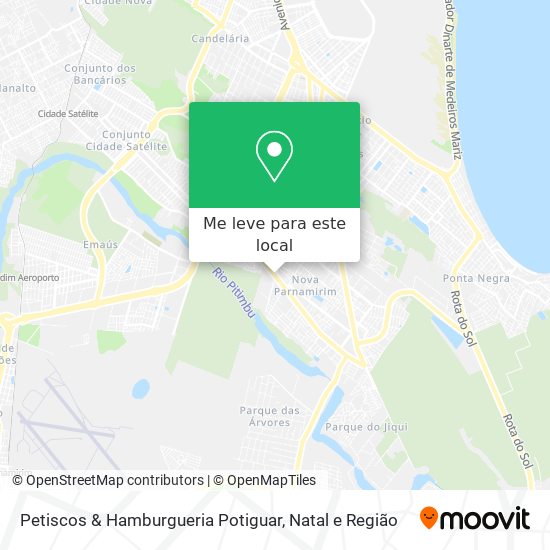 Petiscos & Hamburgueria Potiguar mapa