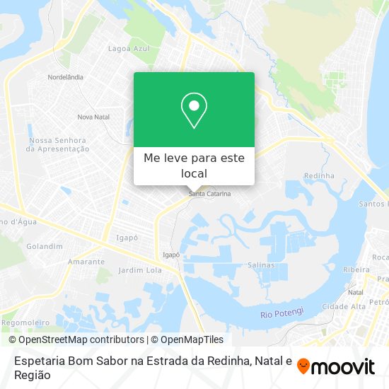 Espetaria Bom Sabor na Estrada da Redinha mapa