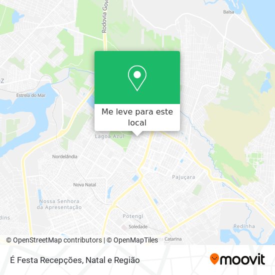 É Festa Recepções mapa