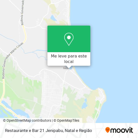 Restaurante e Bar 21 Jenipabu mapa