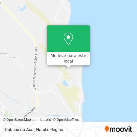 Cabana do Açaí mapa