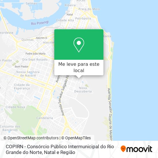 COPIRN - Consórcio Público Intermunicipal do Rio Grande do Norte mapa