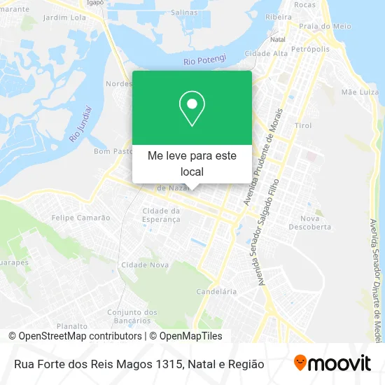 Rua Forte dos Reis Magos 1315 mapa