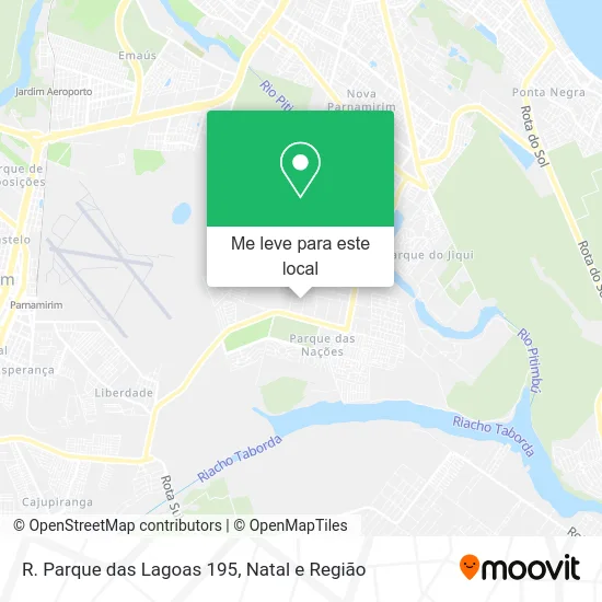 R. Parque das Lagoas 195 mapa