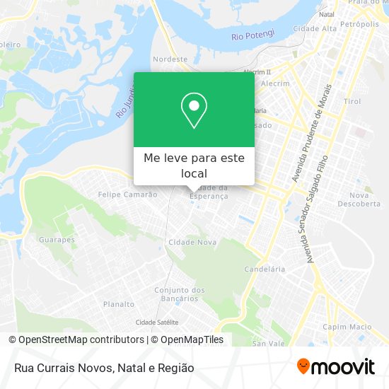 Rua Currais Novos mapa