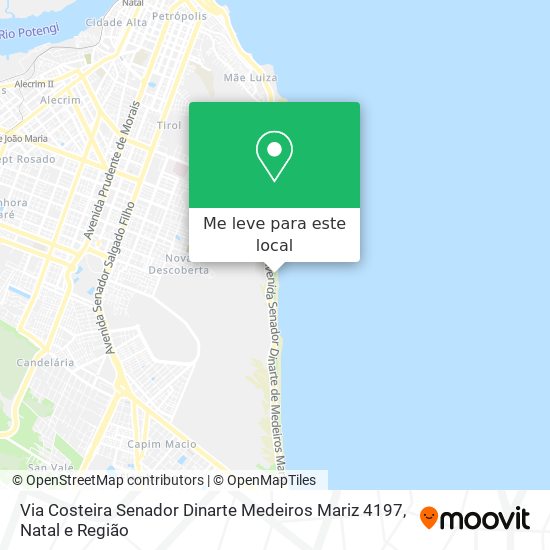 Via Costeira Senador Dinarte Medeiros Mariz 4197 mapa