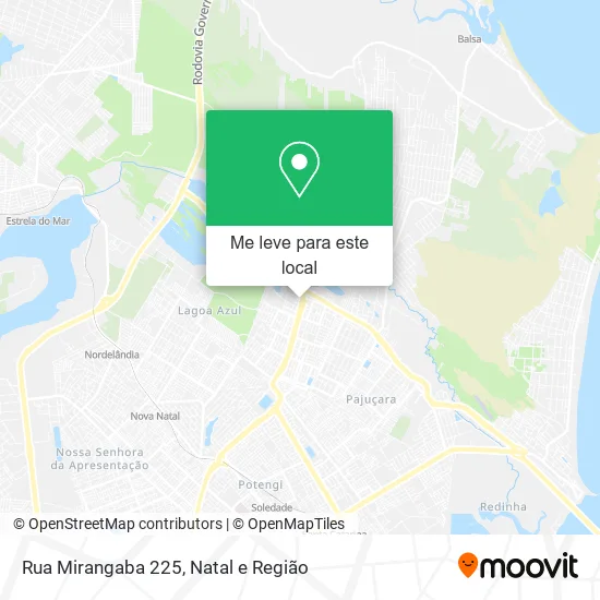 Rua Mirangaba 225 mapa