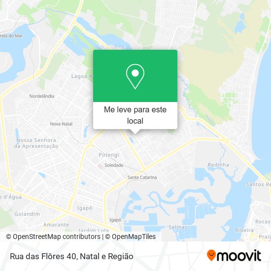 Rua das Flôres 40 mapa