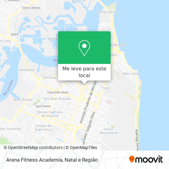 Arena Fitness Academia mapa