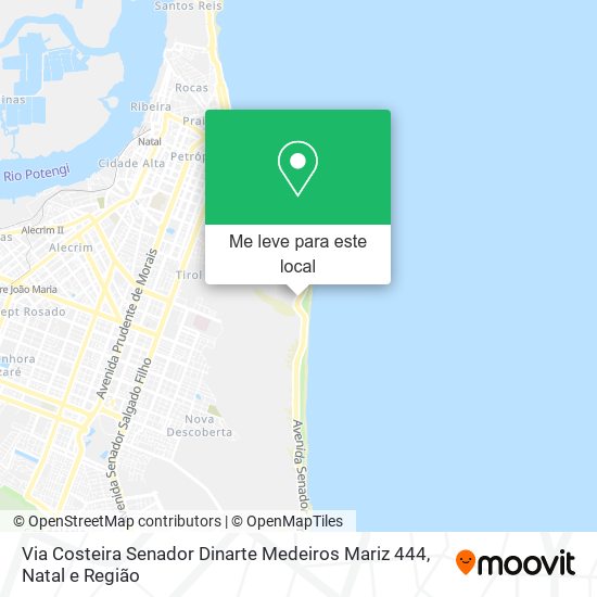 Via Costeira Senador Dinarte Medeiros Mariz 444 mapa