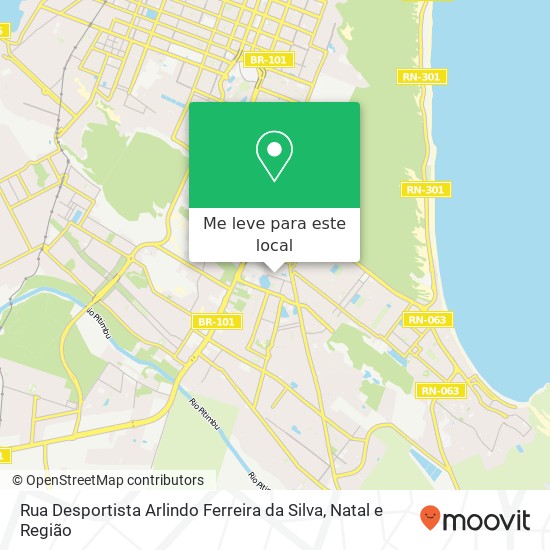 Rua Desportista Arlindo Ferreira da Silva mapa