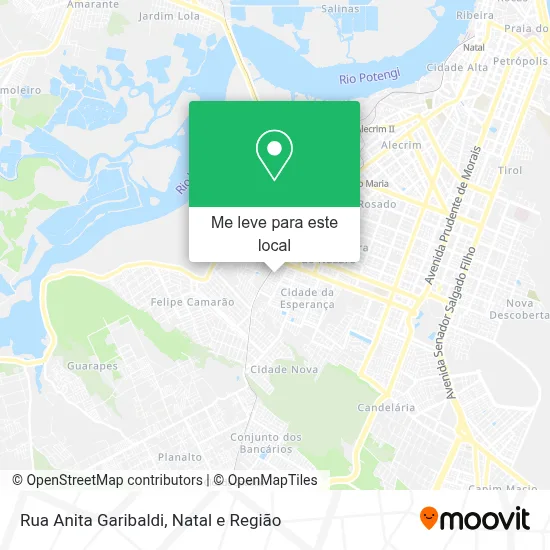 Rua Anita Garibaldi mapa