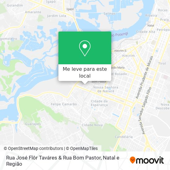 Rua José Flôr Taváres & Rua Bom Pastor mapa