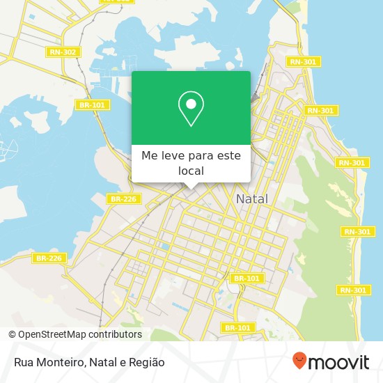 Rua Monteiro mapa