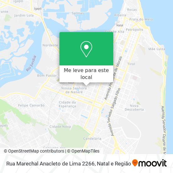 Rua Marechal Anacleto de Lima 2266 mapa