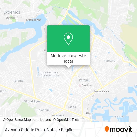 Avenida Cidade Praia mapa
