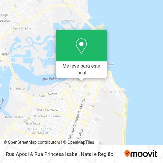 Rua Apodi & Rua Princesa Isabel mapa