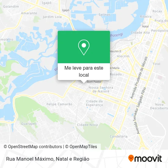 Rua Manoel Máximo mapa