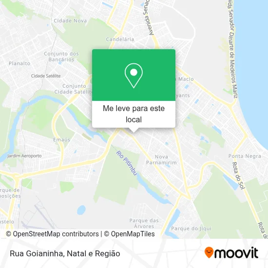 Rua Goianinha mapa