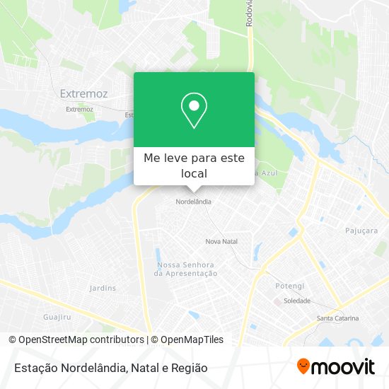 Estação Nordelândia mapa