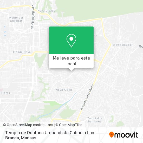 Templo de Doutrina Umbandista Caboclo Lua Branca mapa