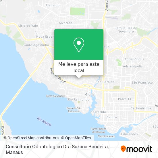 Consultório Odontológico Dra Suzana Bandeira mapa