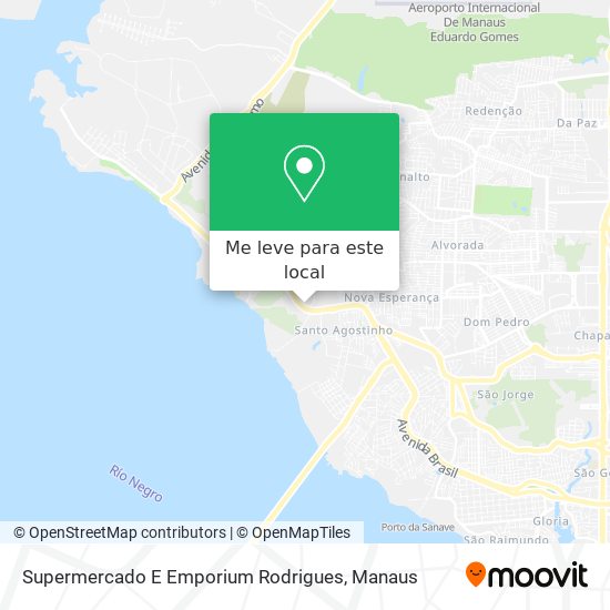 Supermercado E Emporium Rodrigues mapa