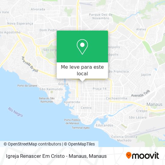 Igreja Renascer Em Cristo - Manaus mapa