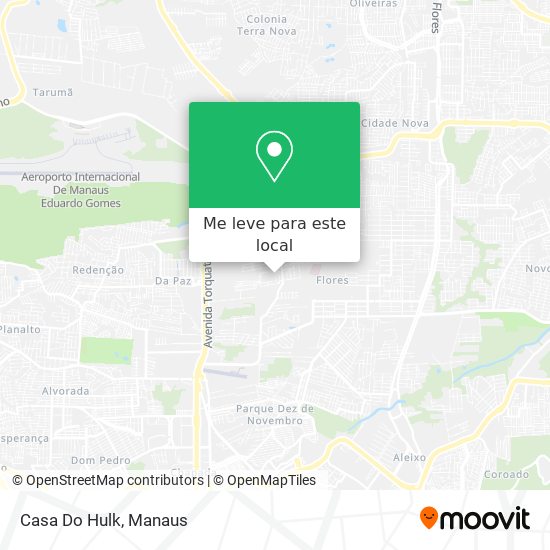 Casa Do Hulk mapa