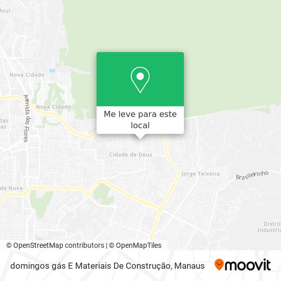 domingos gás E Materiais De Construção mapa