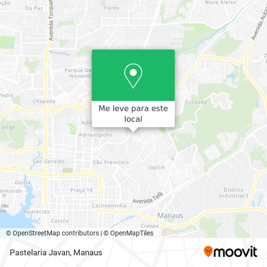 Pastelaria Javan mapa