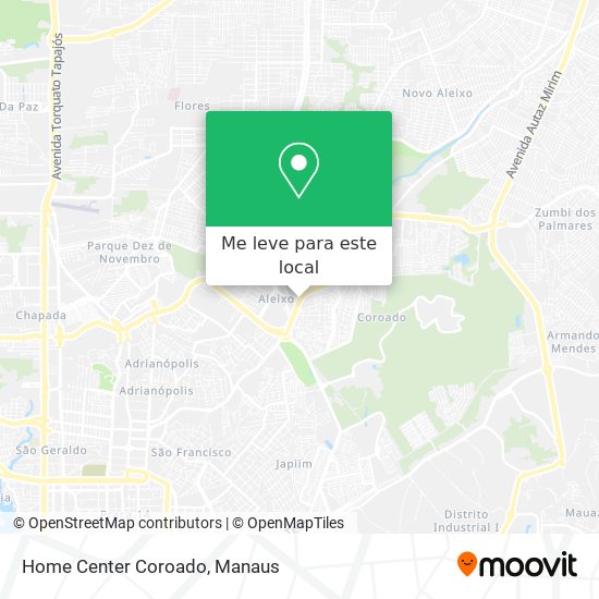 Home Center Coroado mapa