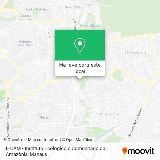 IECAM - Instituto Ecológico e Comunitário da Amazônia mapa