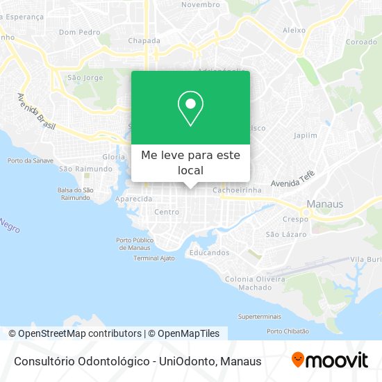 Consultório Odontológico - UniOdonto mapa