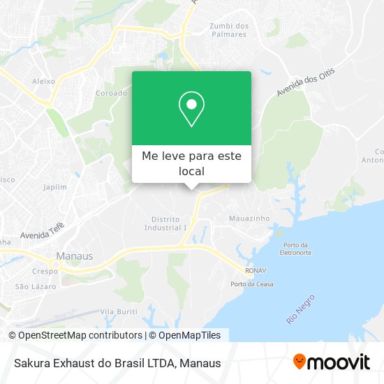 Sakura Exhaust do Brasil LTDA mapa