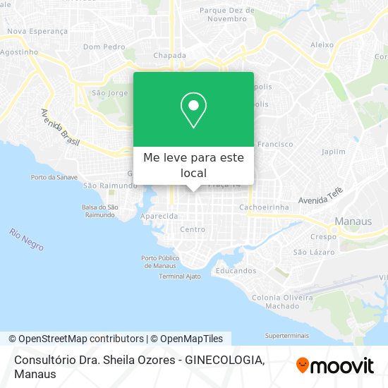 Consultório Dra. Sheila Ozores - GINECOLOGIA mapa