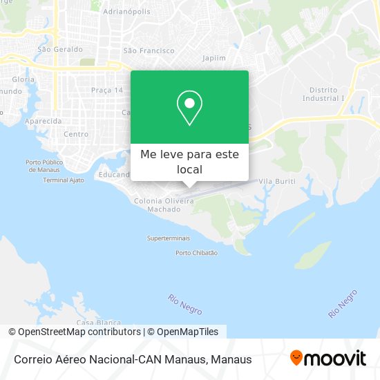 Correio Aéreo Nacional-CAN Manaus mapa