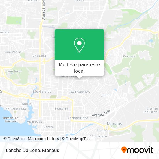 Lanche Da Lena mapa