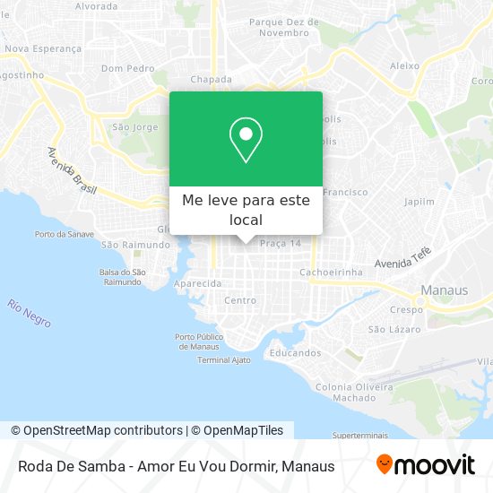 Roda De Samba - Amor Eu Vou Dormir mapa
