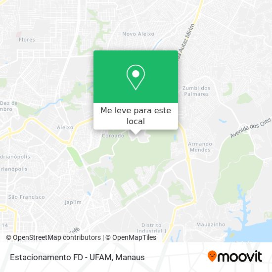 Estacionamento FD - UFAM mapa